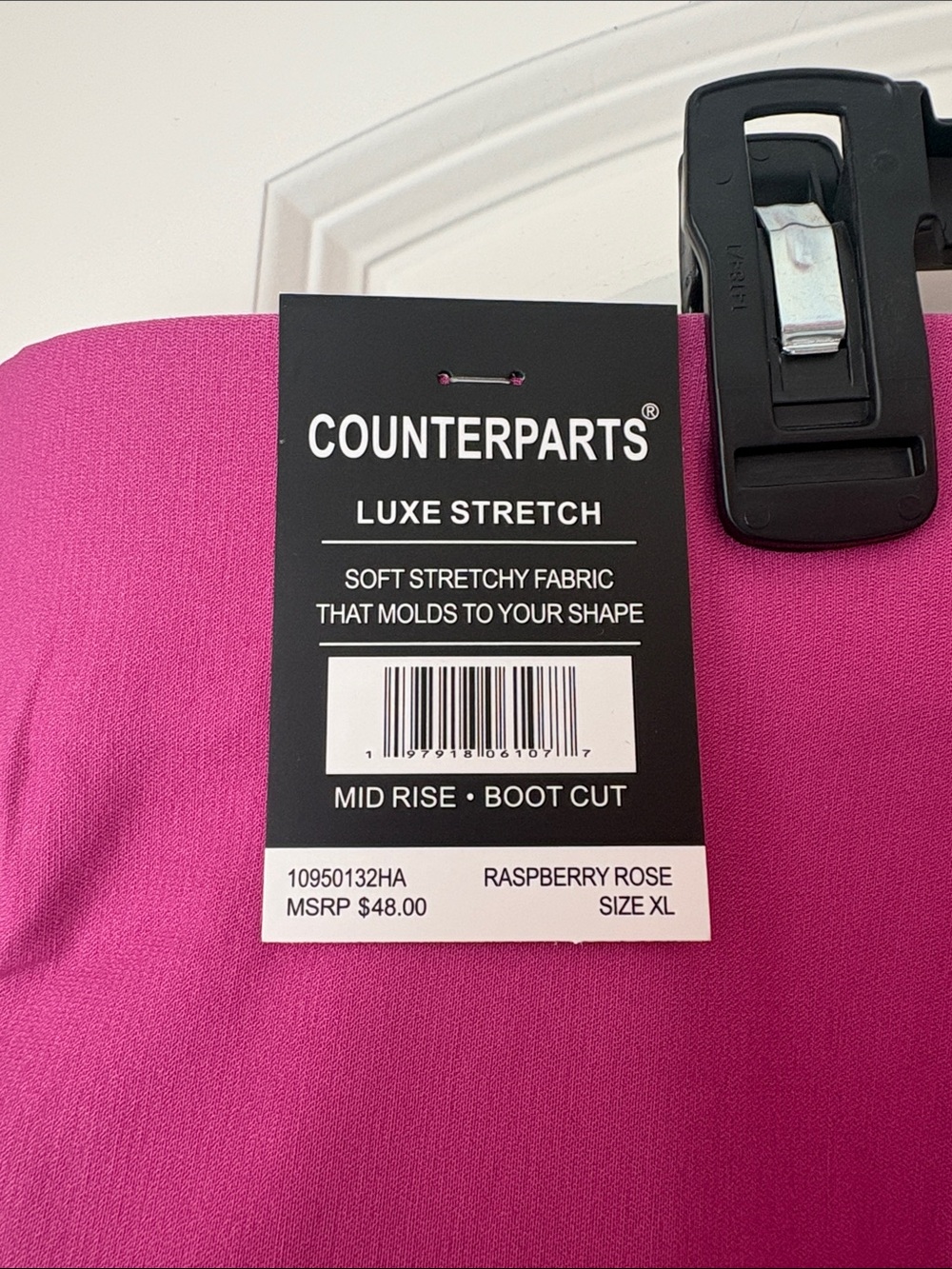 Counterparts Raspberry Rose Mid Rise Pants - Picture 3 of 5